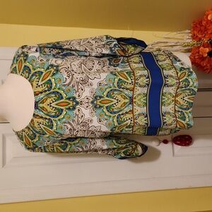 Peasant Blouse with 3/4 Sleeves